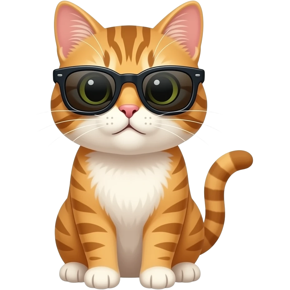 Cat wearing sunglasses emoji