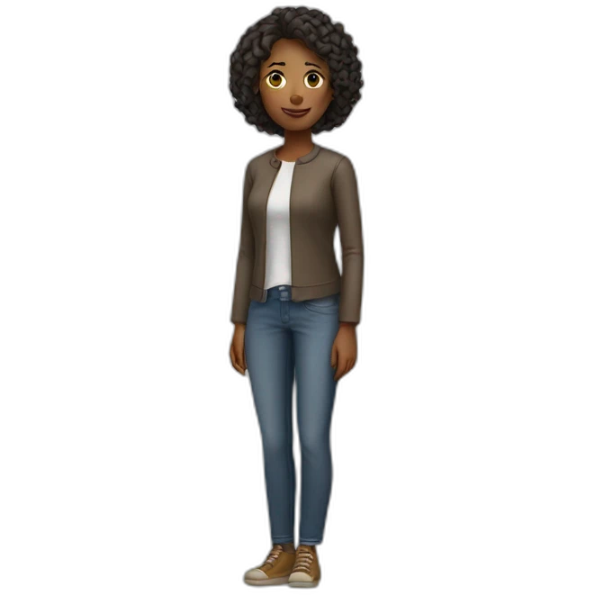standing woman emoji