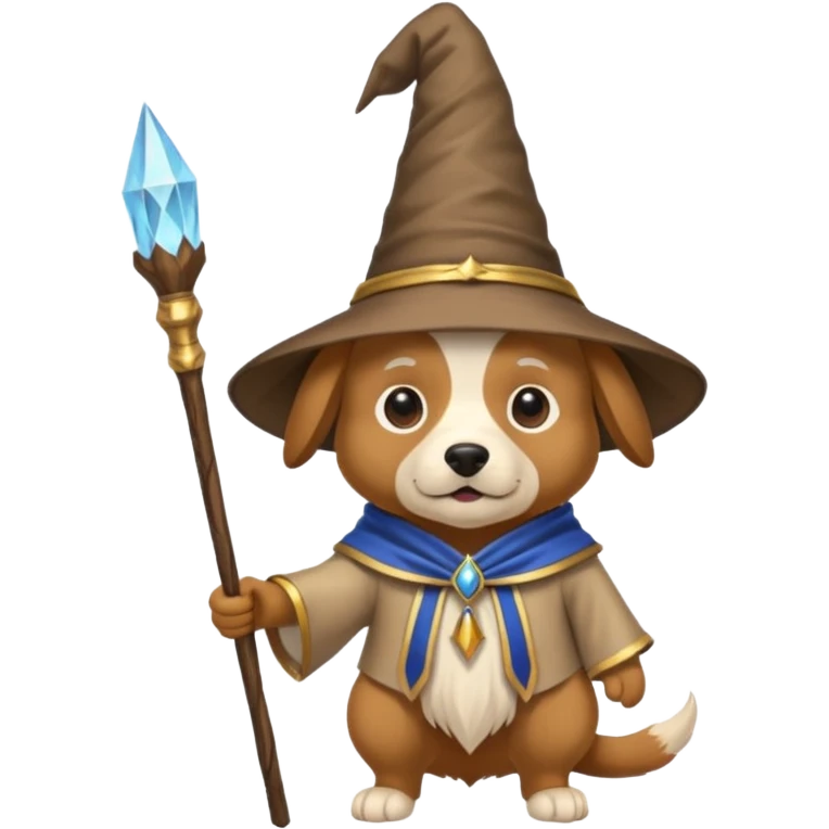 Dog wizard emoji