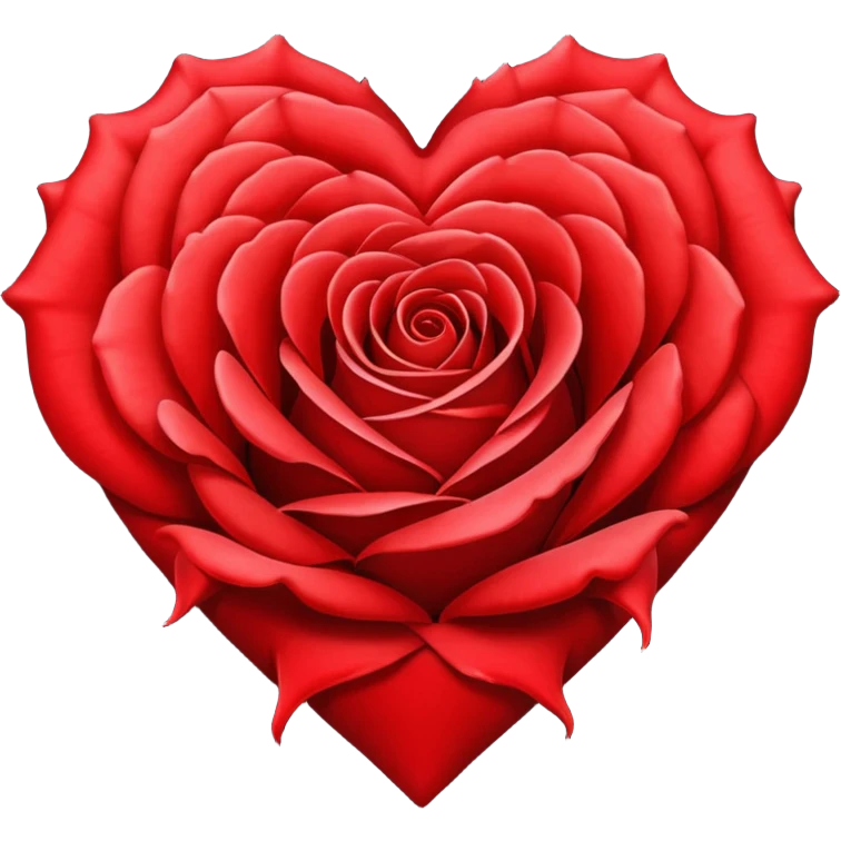 Rose heart emoji