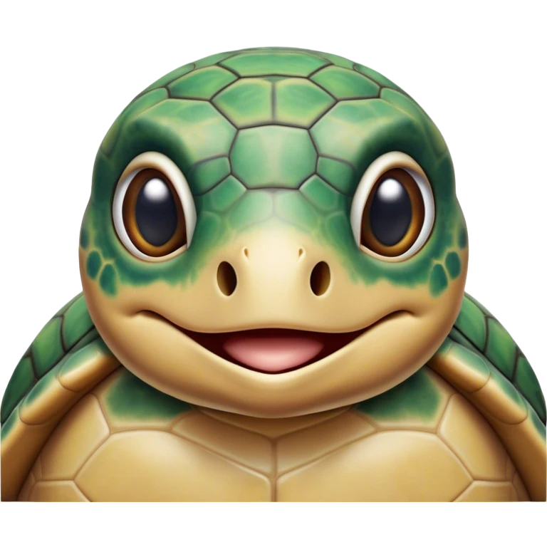 Cinematic Realistic Comical Sea Turtle Portrait Emoji, Head tilted dramatically with an exaggeratedly amused expression, featuring a robust, intricately patterned shell and wide, expressive eyes filled with playful disbelief, rendered with vibrant, lifelike detail and natural coastal light; high shine, dramatic yet playful, styled with an air of cheeky marine mischief, soft glowing outline, capturing the essence of a spirited and over‐the‐top sea turtle that looks ready to bob its way into viral fame! emoji