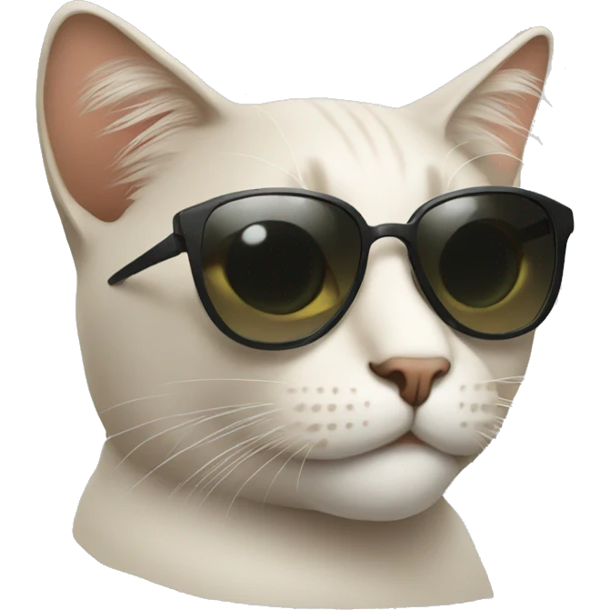 A cat with sunglasses emoji