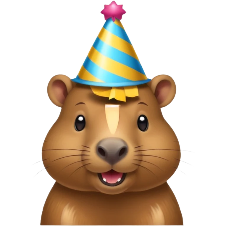 Capybara birthday emoji