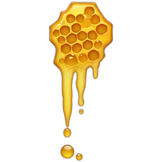 Dripping honeycomb emoji