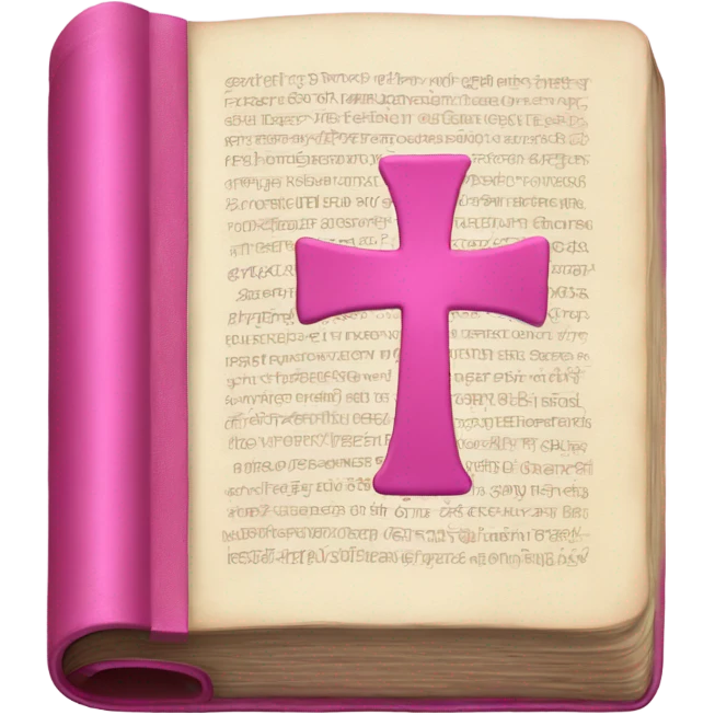 Bible pink  emoji
