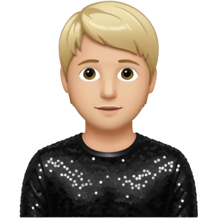Kian Egan from Westlife with black sequin outfit emoji