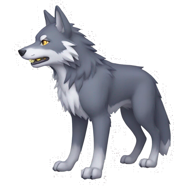Digimon-Wolf full body emoji