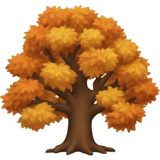 Autumn tree emoji