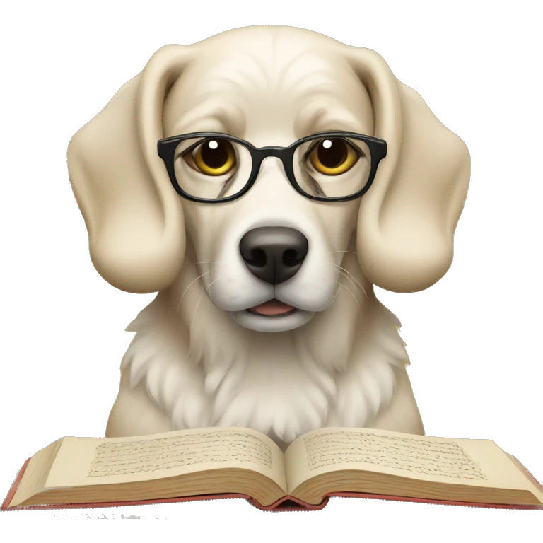 Dog Reading Quran emoji