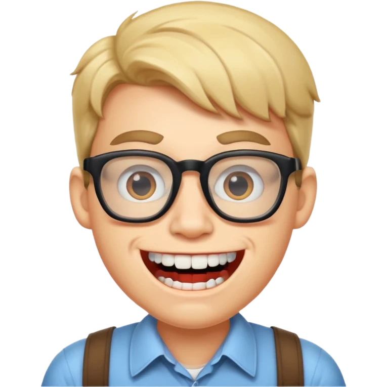 Nerd big teeth emoji