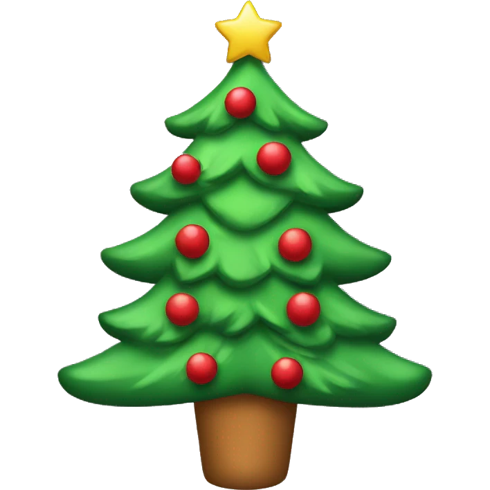 a Christmas tree with bows on it emoji