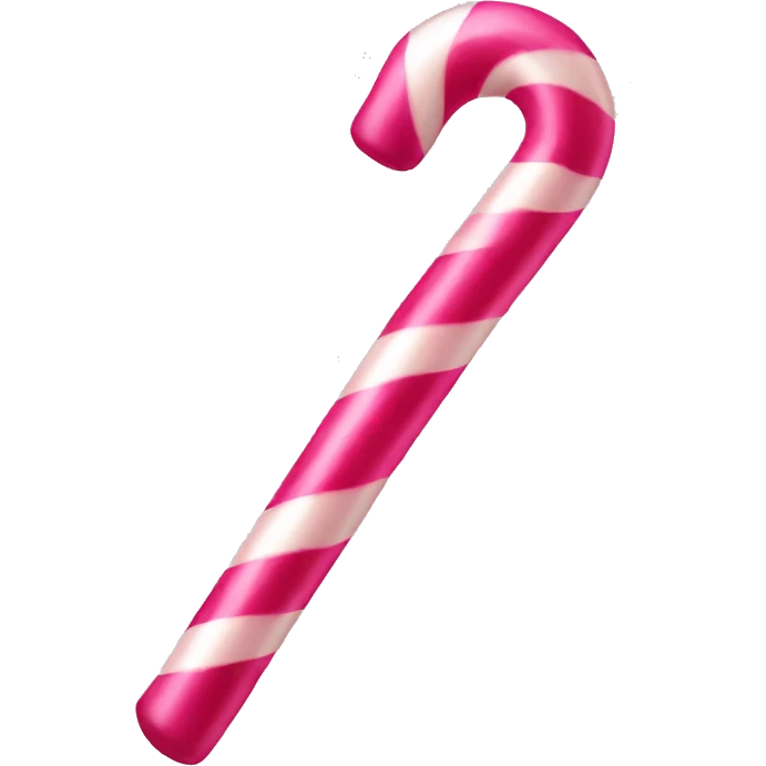 Pink candy cane emoji