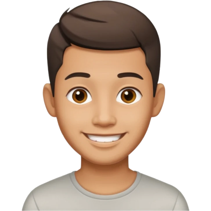 Thai man at fade hair cut 25 years old emoji