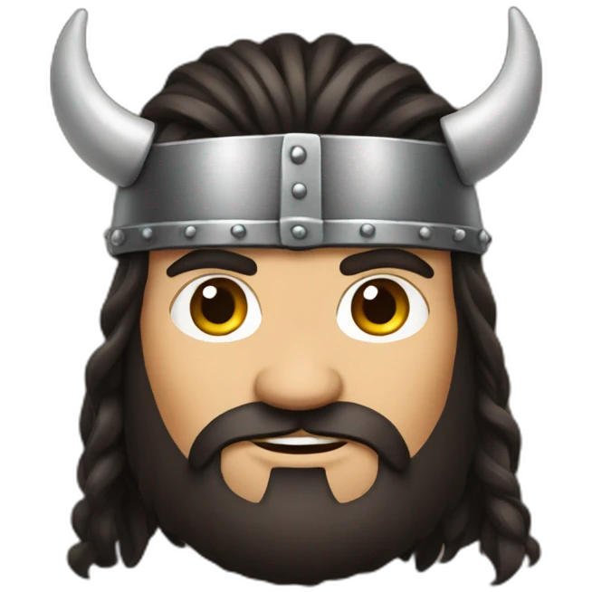 dark hair beer viking emoji