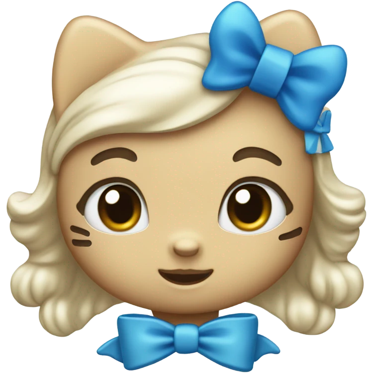 Hello kitty blue 💙 emoji