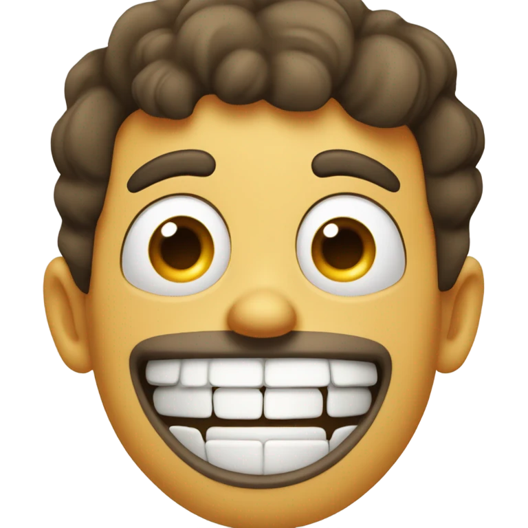 Silly weird stupid laughing emoji emoji