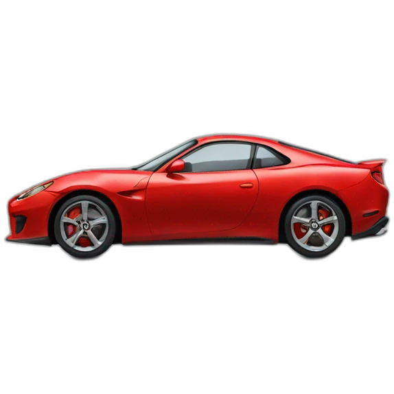 Red sport car emoji