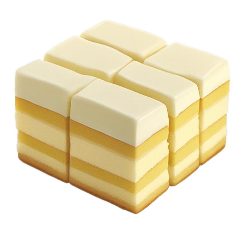 VANILLA CREAM SLICE CAKE AT PLATE emoji