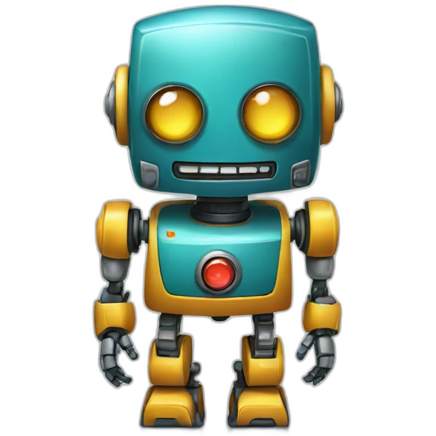 Funny robot emoji