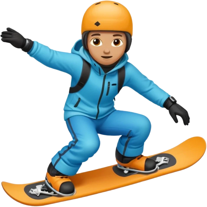 snowboarder carving emoji