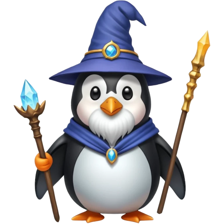 Penguin Wizard emoji