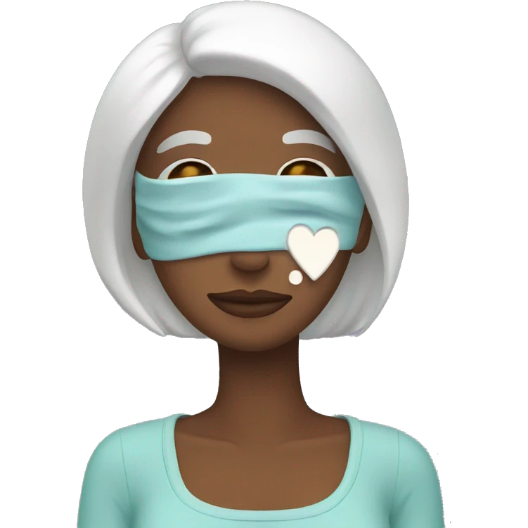 Woman doing self care  emoji