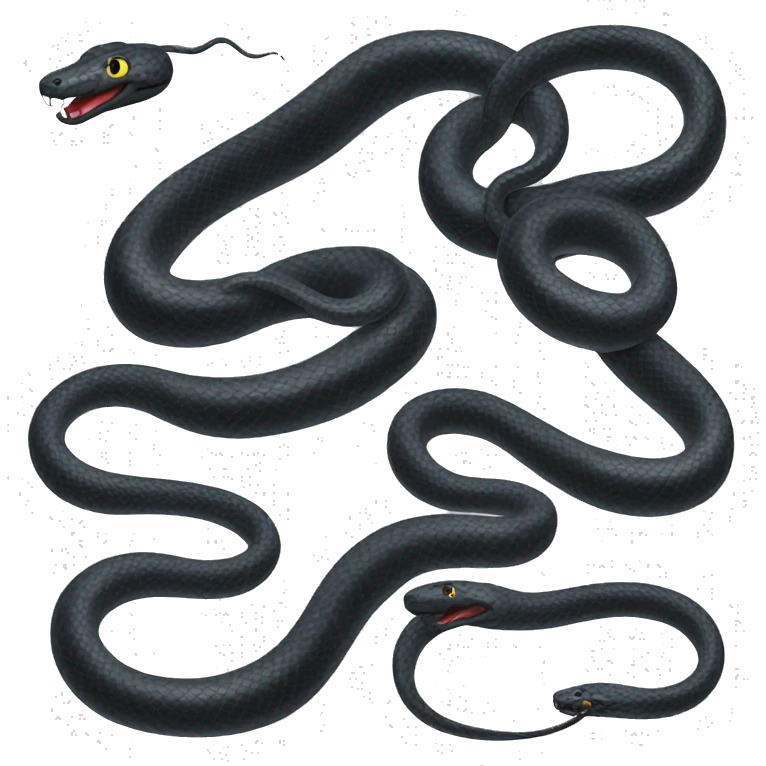 black snake emoji