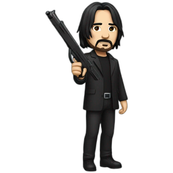 Johnwickwithgun emoji