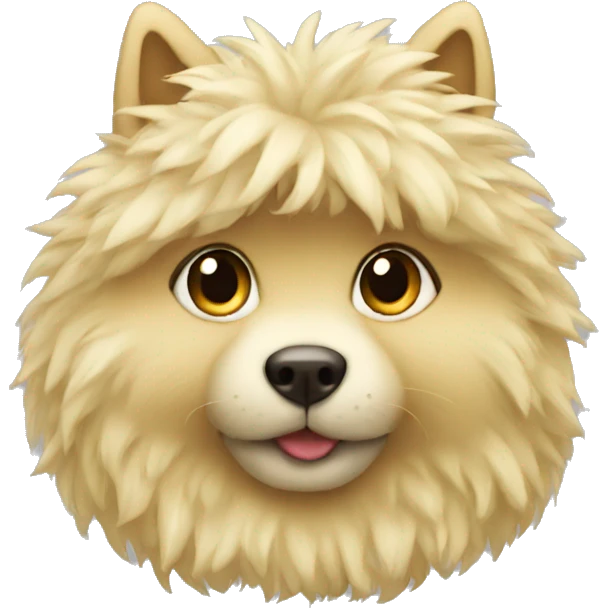 Fluffy blond emoji
