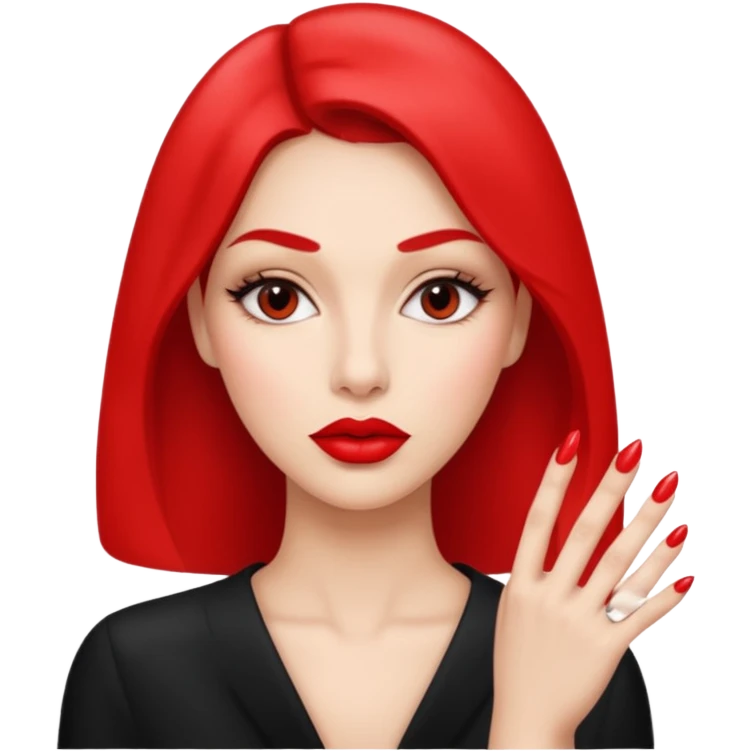 Make a combo of 🤨💅👄 emoji