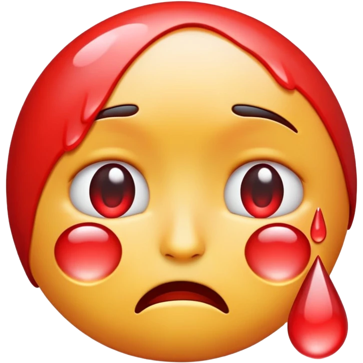 red crying emoji emoji