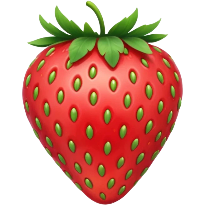 strawberry front the mic with cap emoji