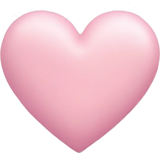 pastel pink heart  emoji