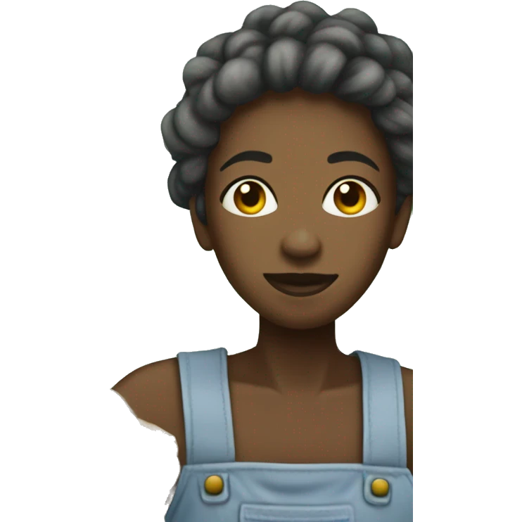 cotton picker with locs  emoji