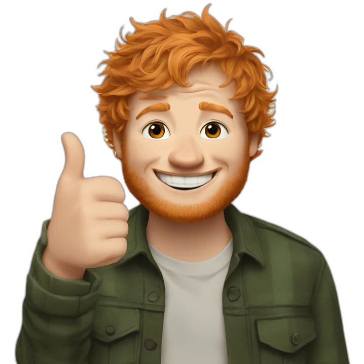 ed sheeran thumbs up emoji