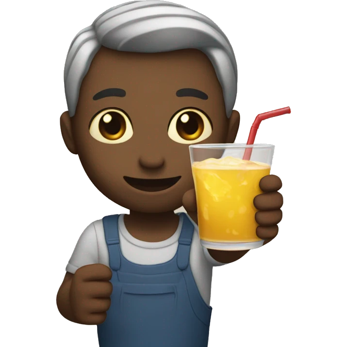 holding drink two hand emoji