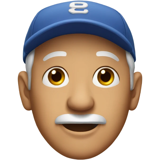 old man in baseball cap emoji