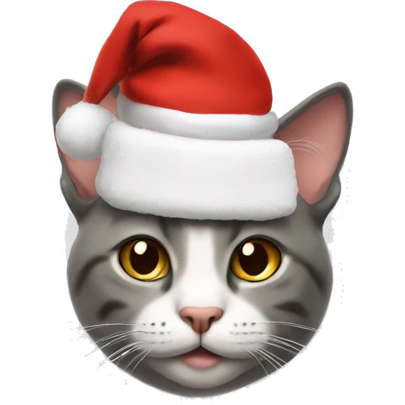 Cat with Santa hat emoji