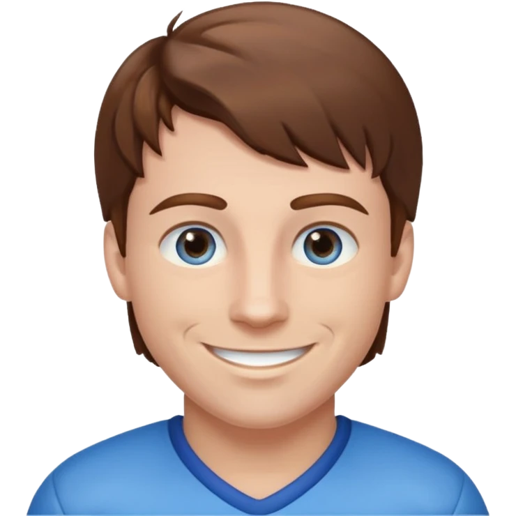  patriots football player number 10 brown hair pale blue eyes emoji