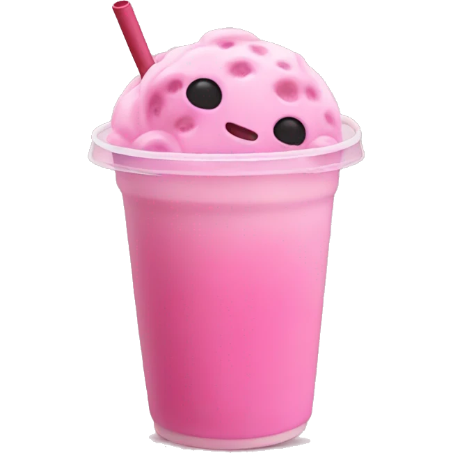 Pink Boba emoji