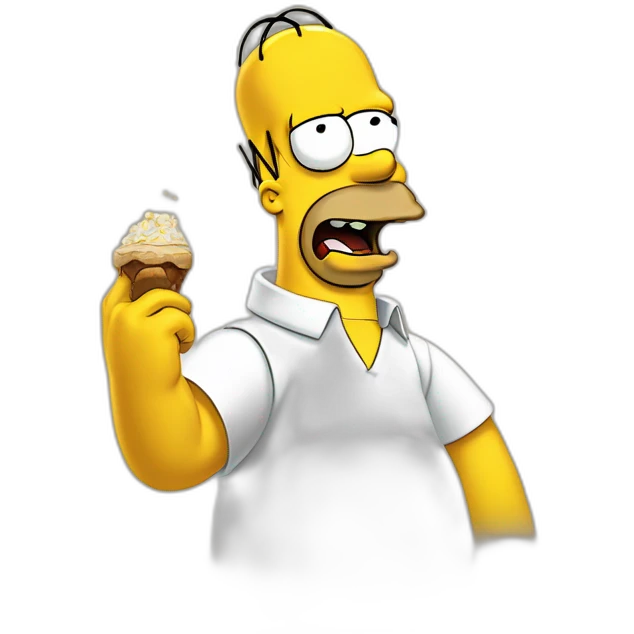 Homer simpson qui fait un doigt d’honneur emoji