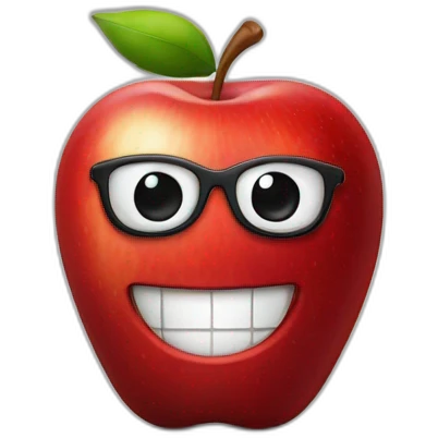 red apple wall street emoji