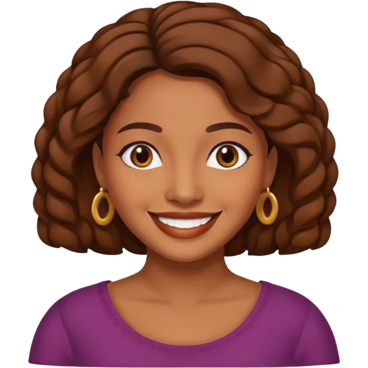 Chaparra, morenita colocha emoji