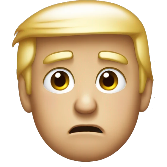 donald trump sad face  emoji