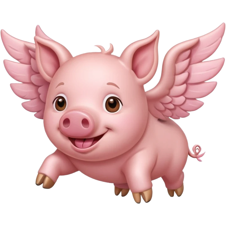 Flying pig emoji