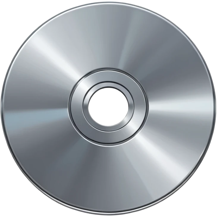 two metal computer disks emoji