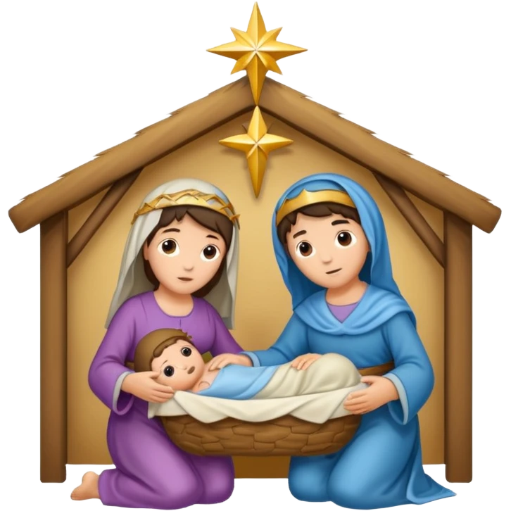 Nativity scene emoji