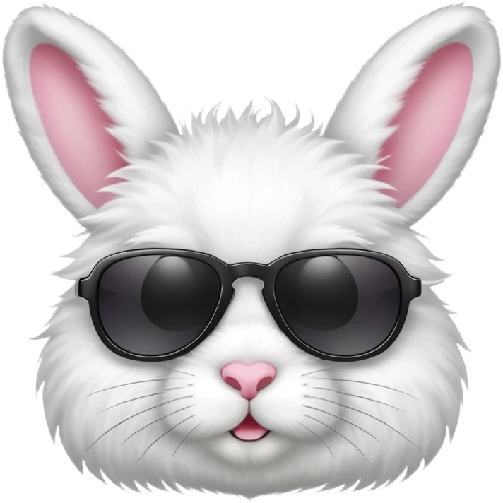 Bunny wearing sunglasses emoji