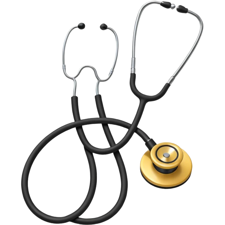 Estetoscópio preto e branco emoji