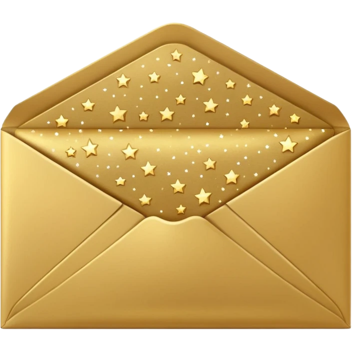 closed envelope with stars in the upper right corner emoji